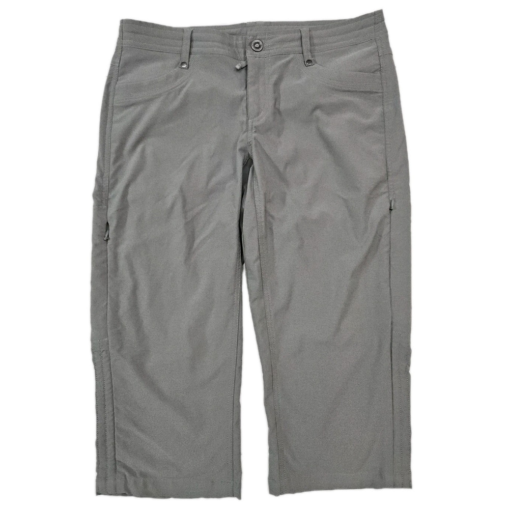 KUHL Tekr Capri Pants Women's Size 6 Gray Green Outdoor Hiking Trail Utility